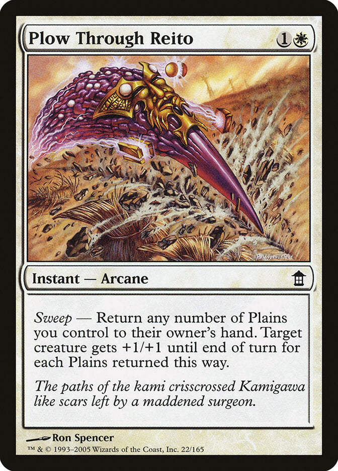Plow Through Reito (22) - Saviors of Kamigawa (SOK)