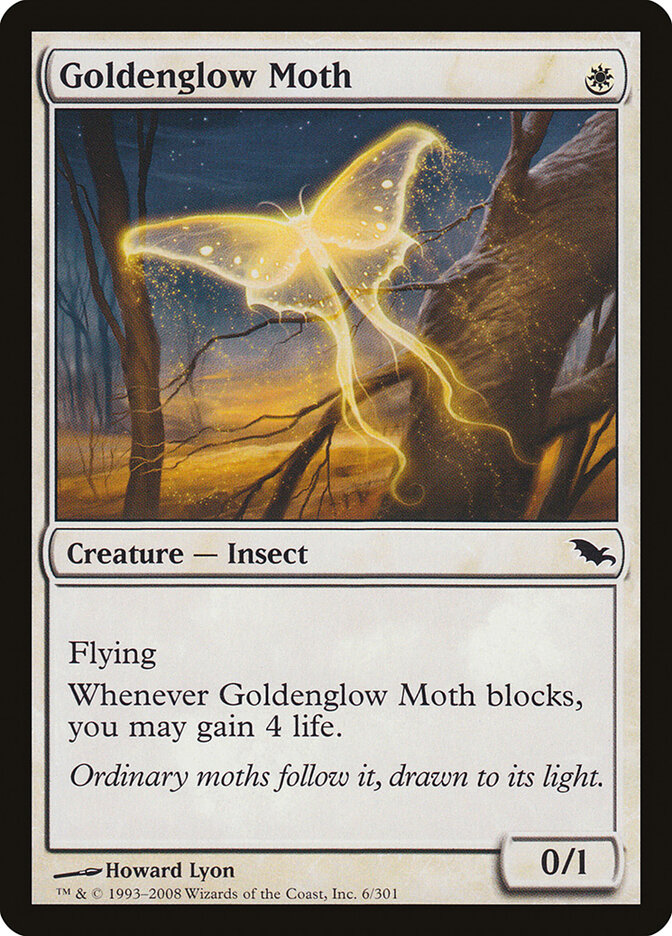 Goldenglow Moth (6) - Shadowmoor (SHM)