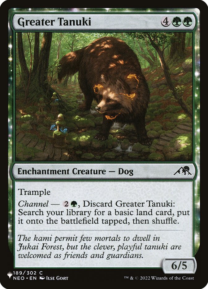Greater Tanuki (NEO-189) - The List (PLST)