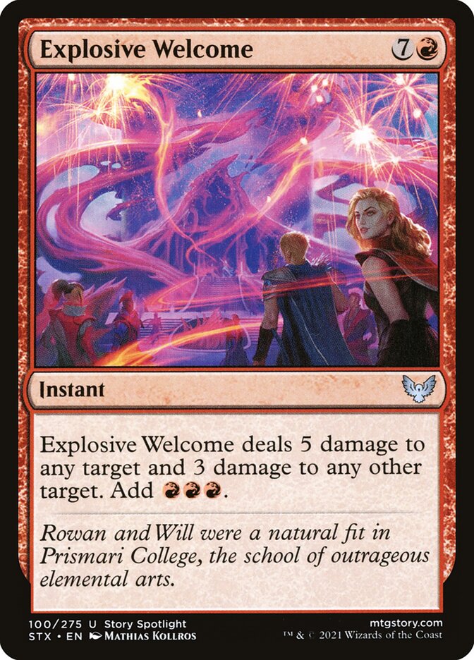 Explosive Welcome (100) - Strixhaven: School of Mages (STX)