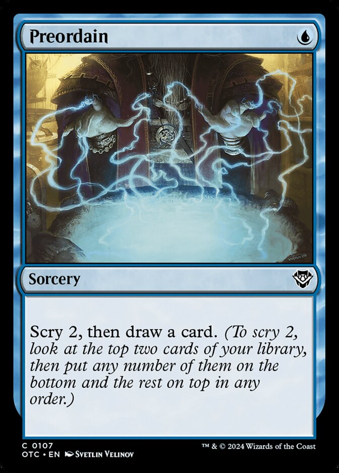 Preordain (107) - Outlaws of Thunder Junction Commander (OTC)