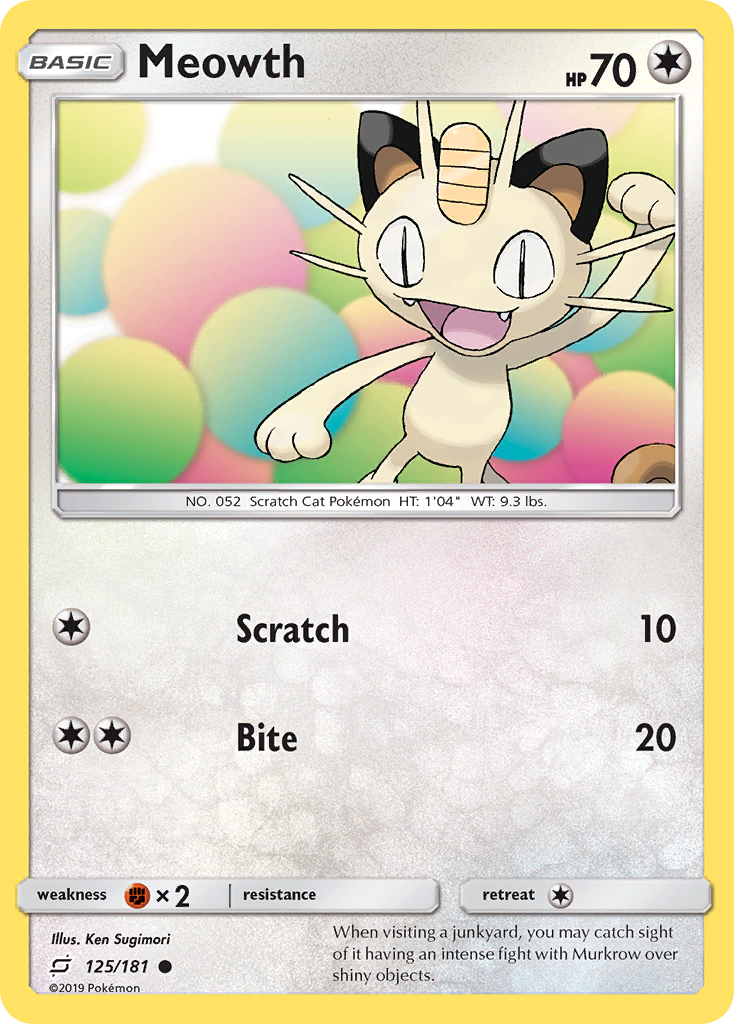 Meowth (125/181) - Team Up (TEU)