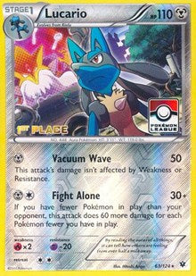 Lucario - 63/124 (Pokemon League) (63) - League & Championship Cards (PR)
