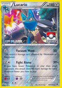 Lucario - 63/124 (Pokemon League) (63) - League & Championship Cards (PR)