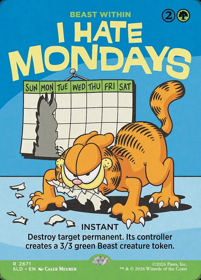 I Hate Mondays - Beast Within (2671) - Secret Lair Drop (SLD)