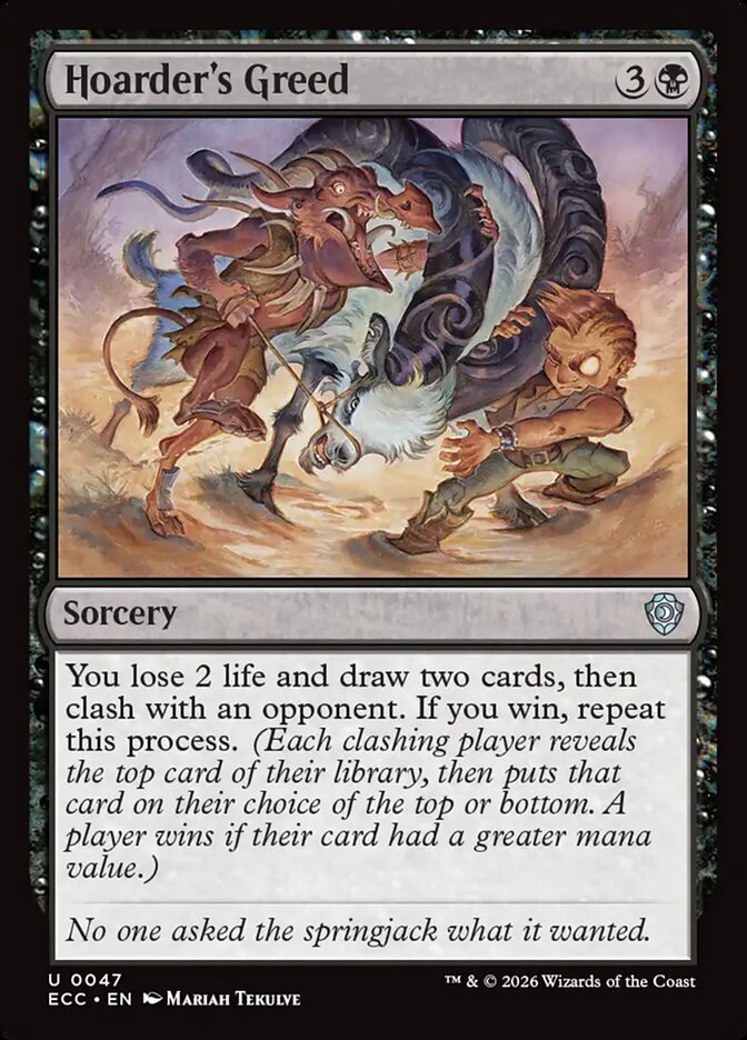 Hoarder's Greed (47) - Lorwyn Eclipsed Commander (ECC)