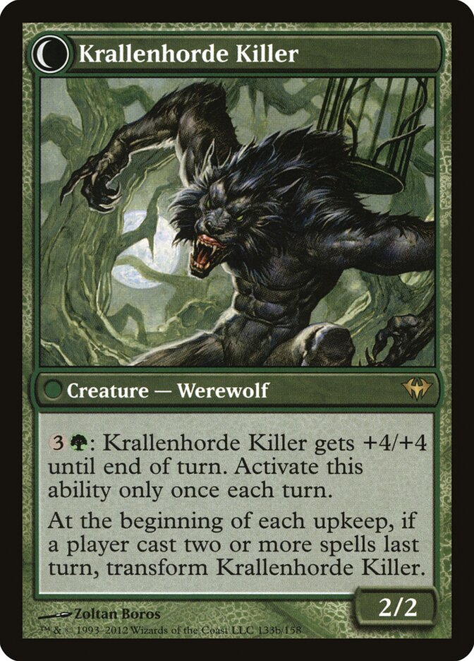 Wolfbitten Captive // Krallenhorde Killer (133) - Dark Ascension (DKA)