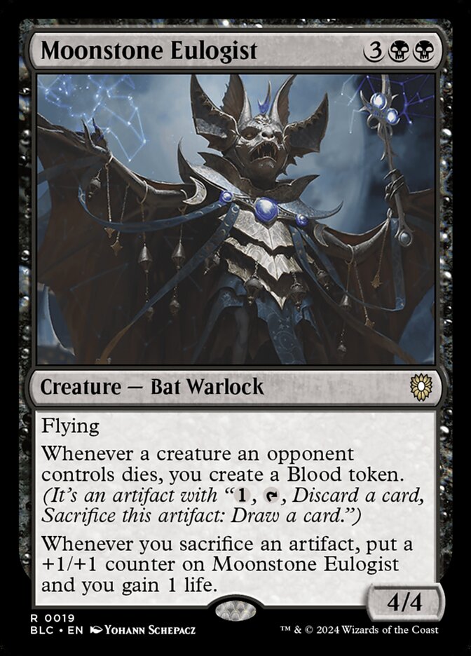 Moonstone Eulogist (19) - Bloomburrow Commander (BLC)