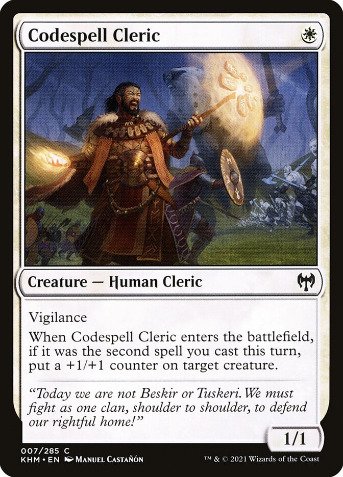 Codespell Cleric (7) - Kaldheim (KHM)