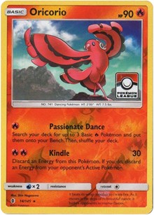 Oricorio - 14/145 (Pokemon League) (14) - League & Championship Cards (PR)