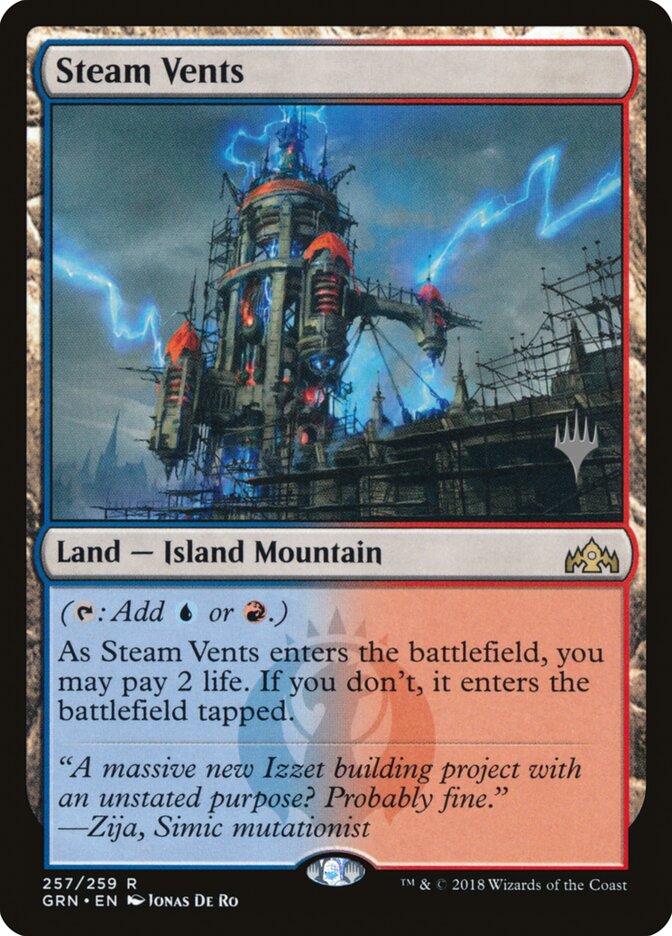 Steam Vents (257p) - Guilds of Ravnica Promos (PGRN)