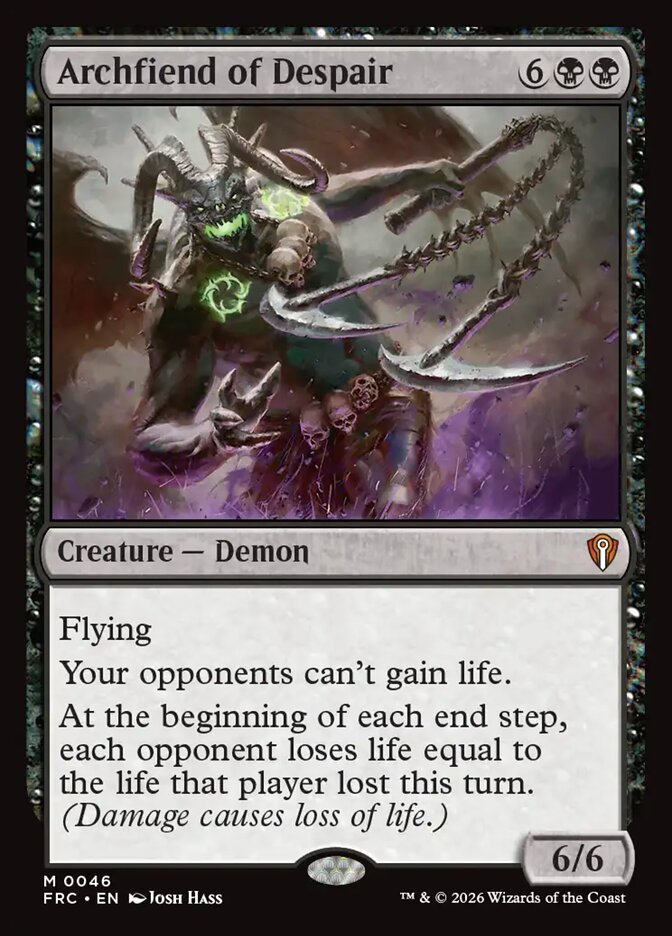 Archfiend of Despair (46) - Reality Fracture Commander (FRC)