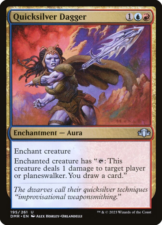 Quicksilver Dagger (195) - Dominaria Remastered (DMR)