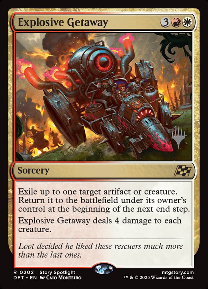 Explosive Getaway (202p) - Aetherdrift Promos (PDFT)