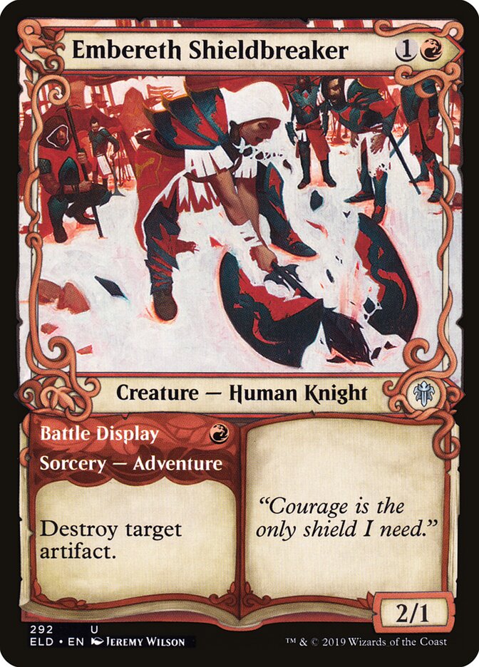 Embereth Shieldbreaker // Battle Display (292) - Throne of Eldraine (ELD)