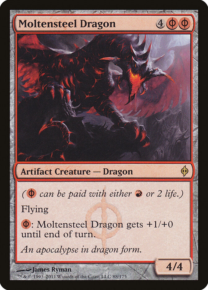 Moltensteel Dragon (88) - New Phyrexia (NPH)