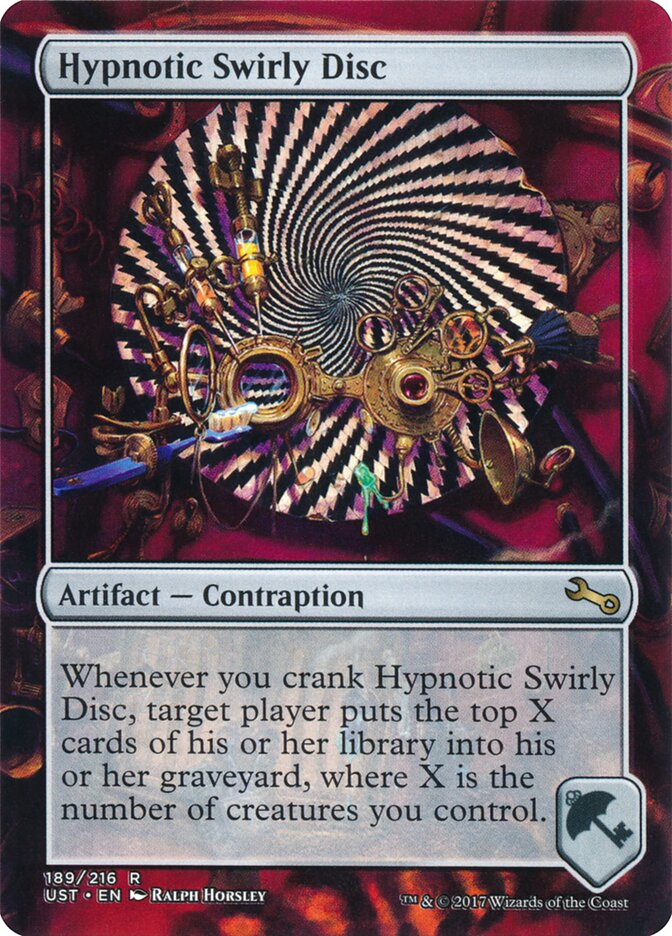 Hypnotic Swirly Disc (189) - Unstable (UST)