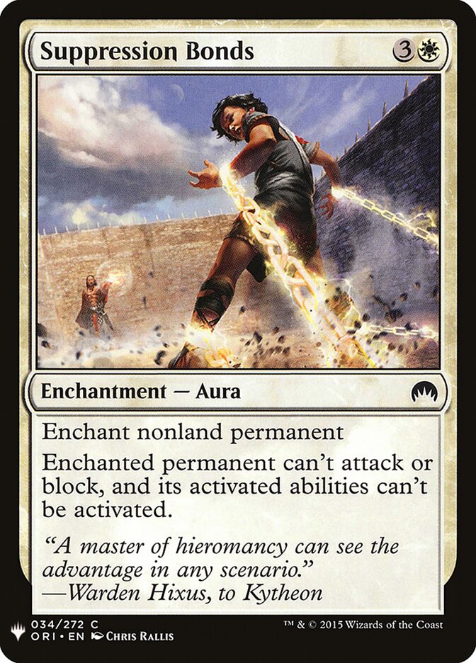 Suppression Bonds (ORI-34) - The List (PLST)