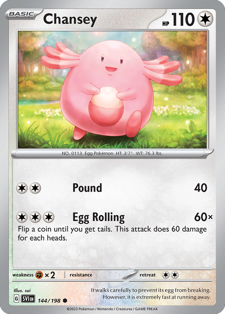 Chansey (144/198) - Scarlet & Violet (SVI)