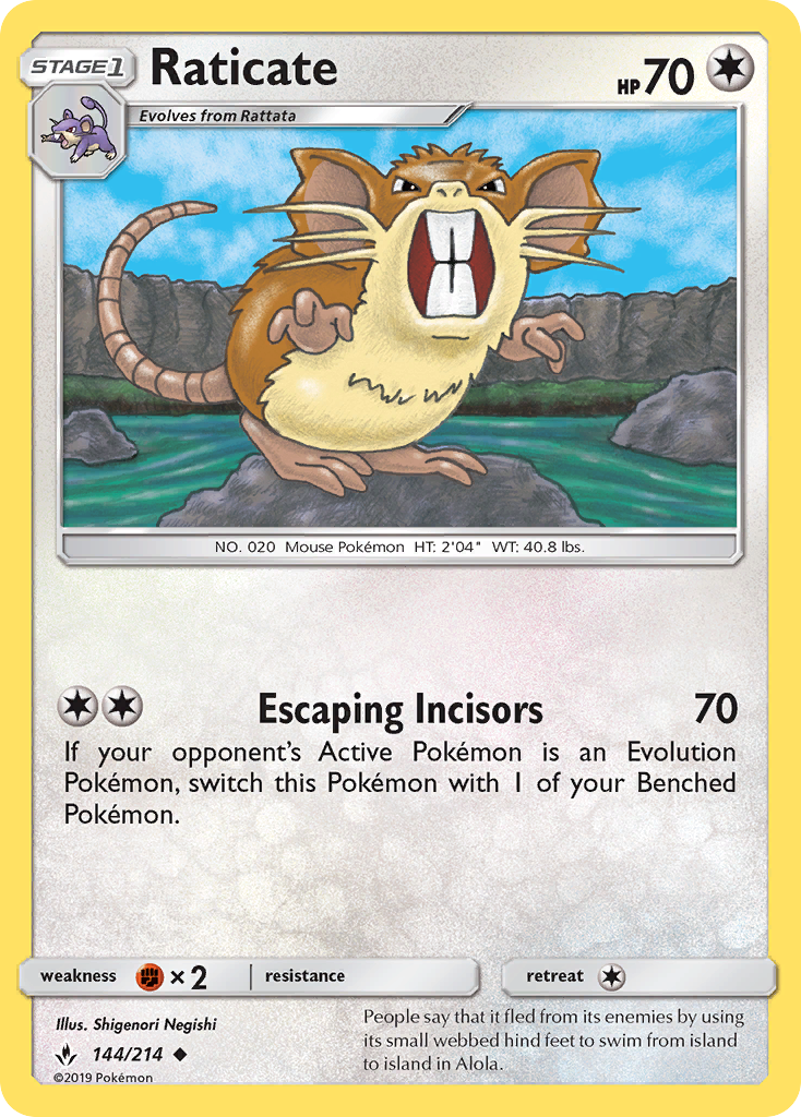 Raticate (144/214) - Unbroken Bonds (UNB)