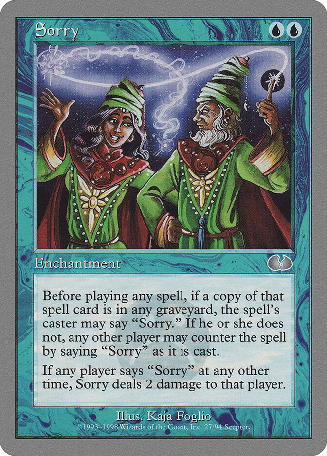Sorry (27) - Unglued (UGL)