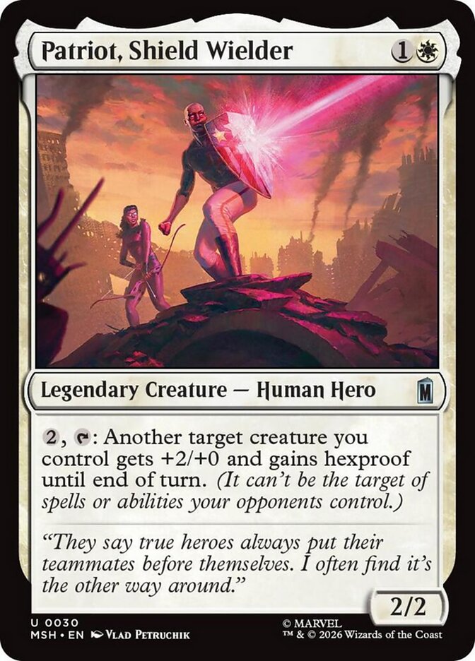 Patriot, Shield Wielder (30) - Marvel Super Heroes (MSH)