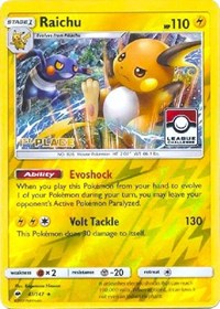 Raichu - 41/147 (League Challenge) (41) - League & Championship Cards (PR)