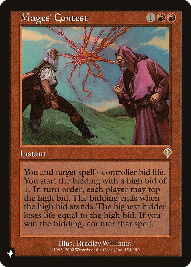 Mages' Contest (INV-154) - The List (PLST)