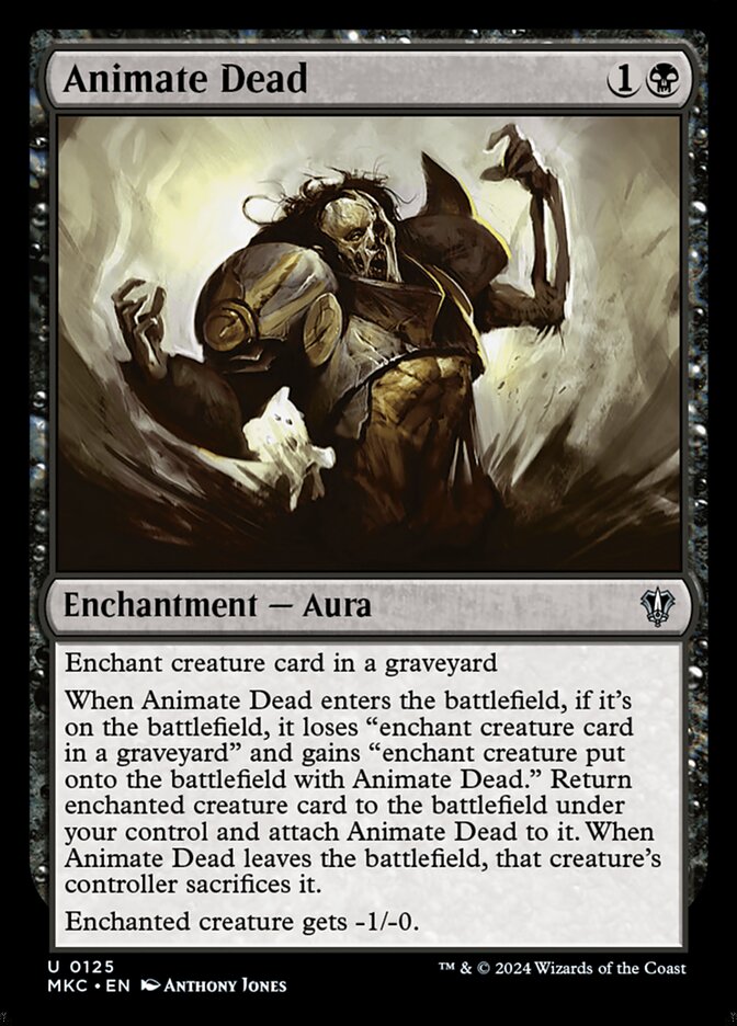Animate Dead (125) - Murders at Karlov Manor Commander (MKC)