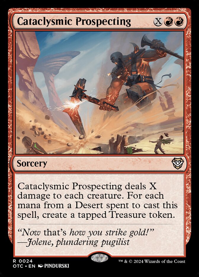 Cataclysmic Prospecting (24) - Outlaws of Thunder Junction Commander (OTC)