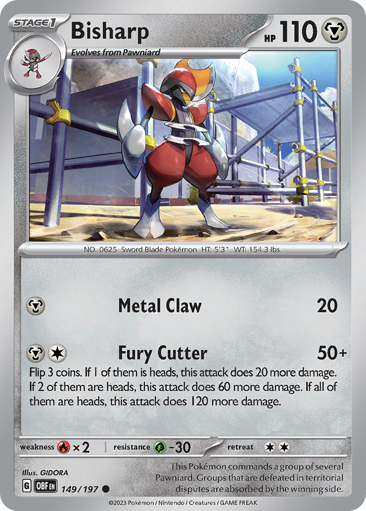 Bisharp (149/197) - Obsidian Flames (OBF)