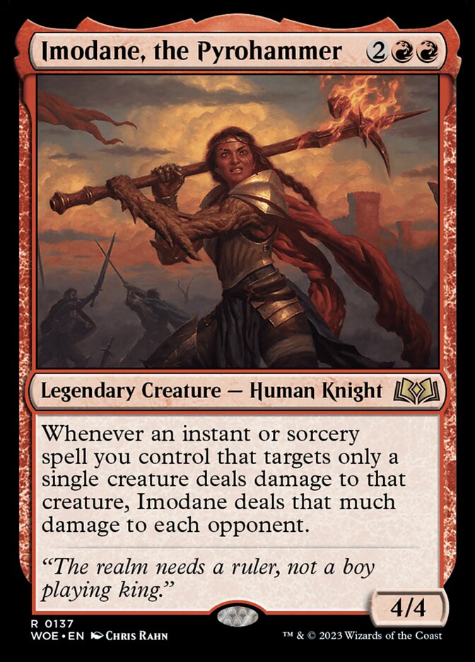 Imodane, the Pyrohammer (137) - Wilds of Eldraine (WOE)