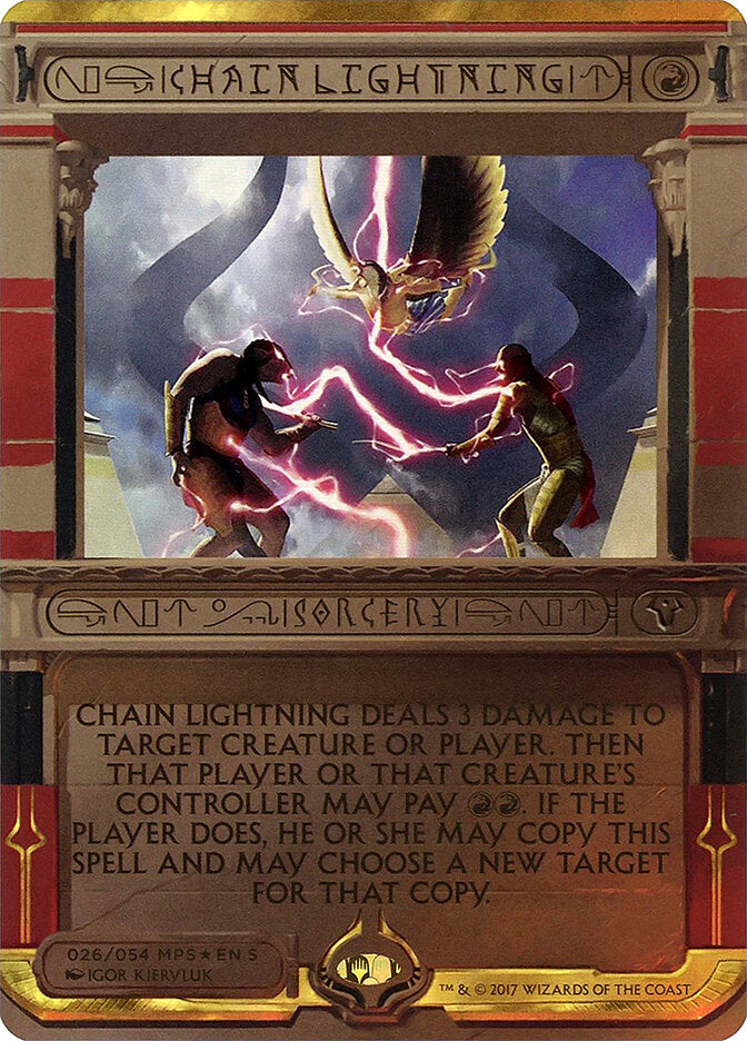 Chain Lightning (26) - Amonkhet Invocations (MP2)
