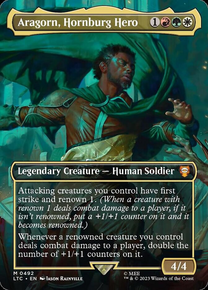 Aragorn, Hornburg Hero (492) - Tales of Middle-earth Commander (LTC)