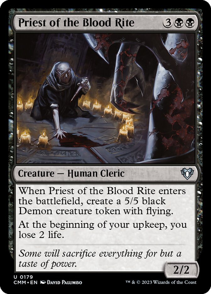 Priest of the Blood Rite (179) - Commander Masters (CMM)