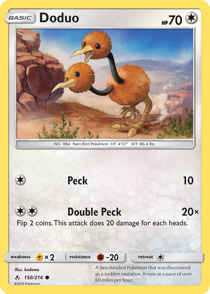 Doduo (150/214) - Unbroken Bonds (UNB)