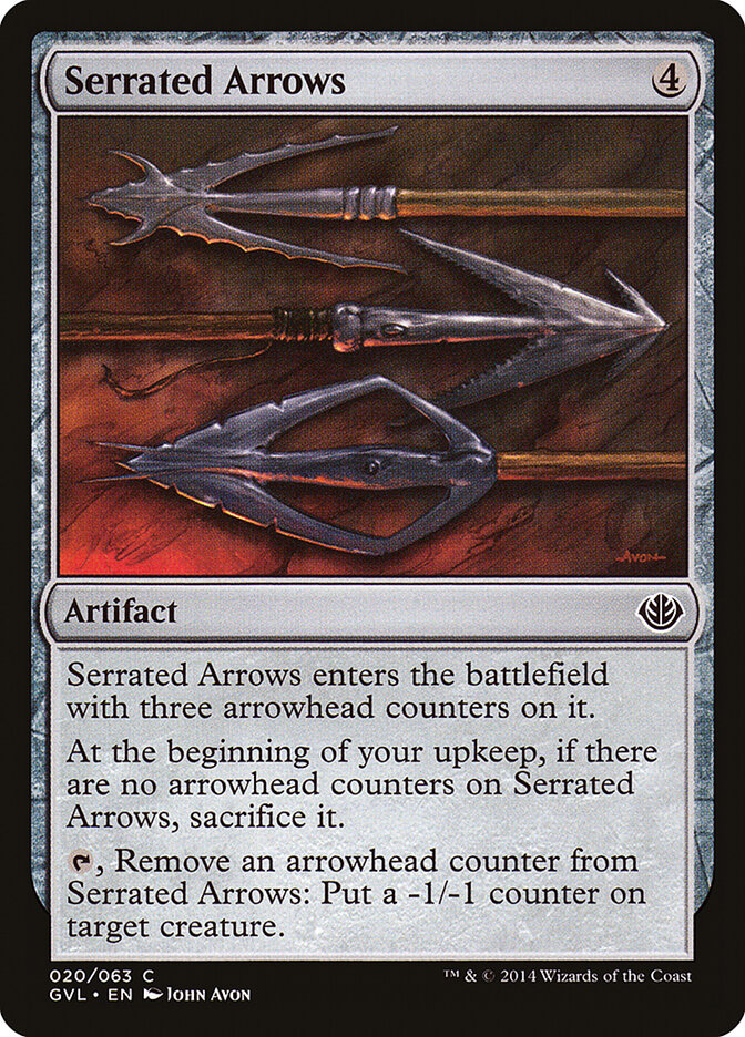 Serrated Arrows (20) - Duel Decks Anthology: Garruk vs. Liliana (GVL)