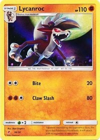 Lycanroc (#30 Holofoil) (30) - SM Trainer Kit: Lycanroc & Alolan Raichu (SMK1)