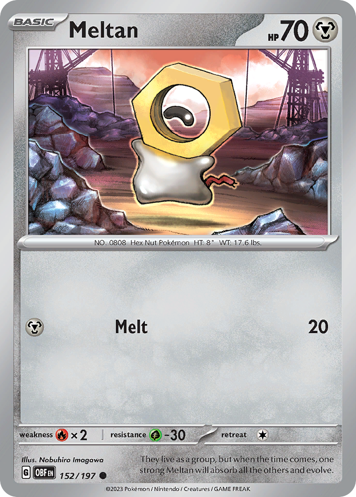 Meltan (152/197) - Obsidian Flames (OBF)