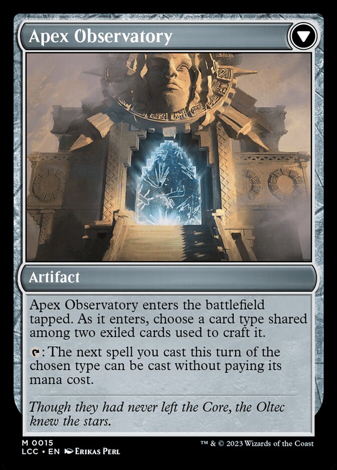 Eye of Ojer Taq // Apex Observatory (15) - The Lost Caverns of Ixalan Commander (LCC)