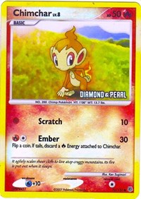Chimchar - 76/130 (76) - Burger King Promos (BKP)