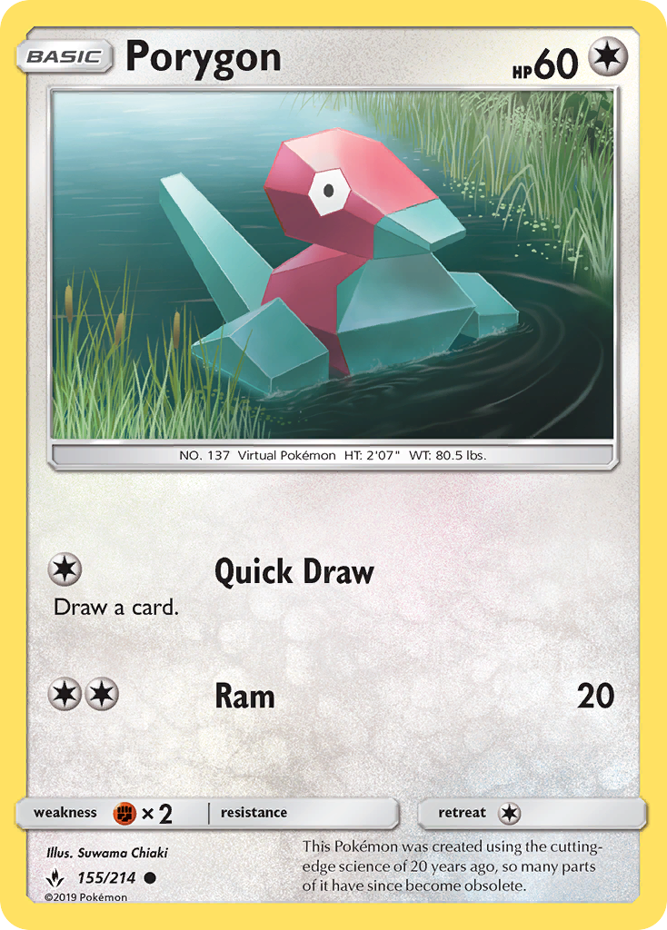 Porygon (155/214) - Unbroken Bonds (UNB)