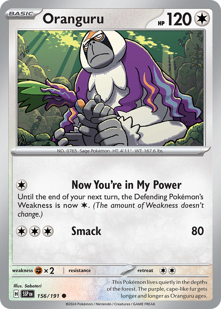 Oranguru (156/191) - Surging Sparks (SSP)