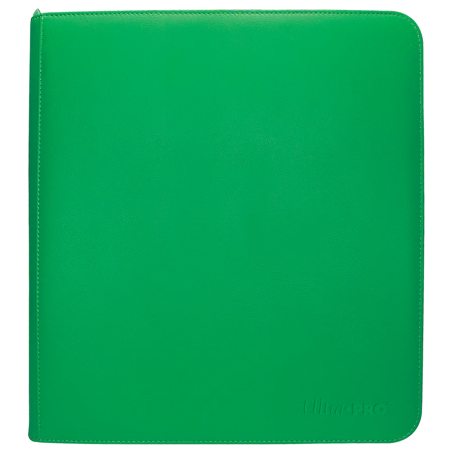 12-Pocket Ultra Pro Vivid Zippered Binder - Green