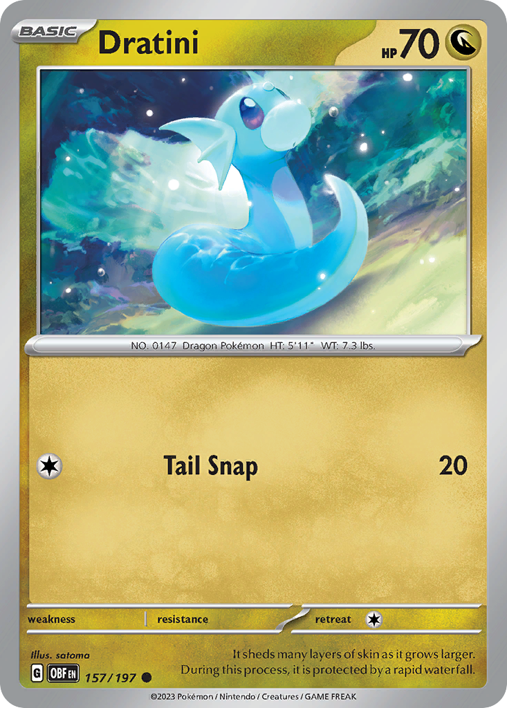 Dratini (157/197) - Obsidian Flames (OBF)
