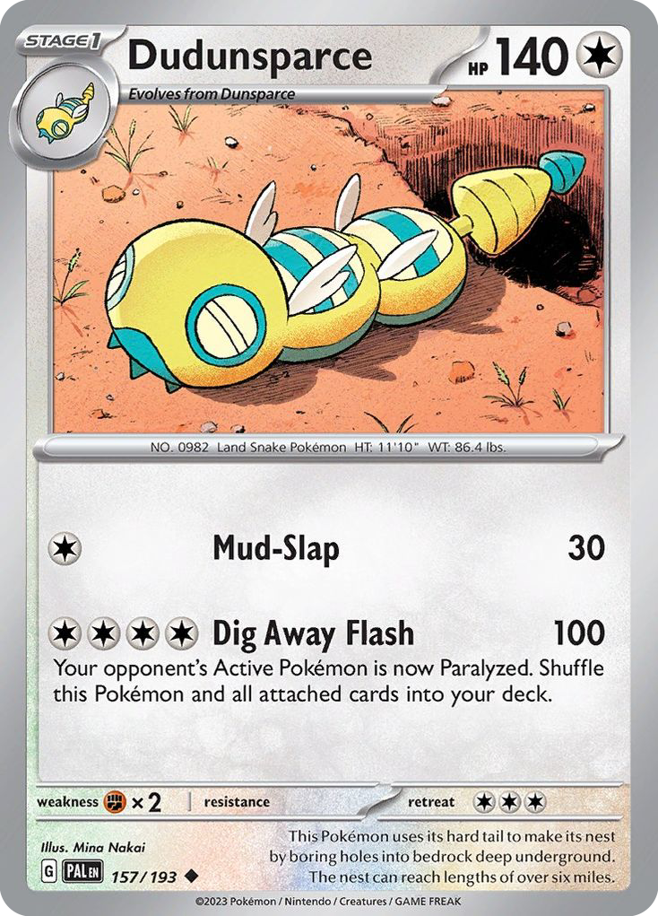 Dudunsparce (157/193) - Paldea Evolved (PAL)