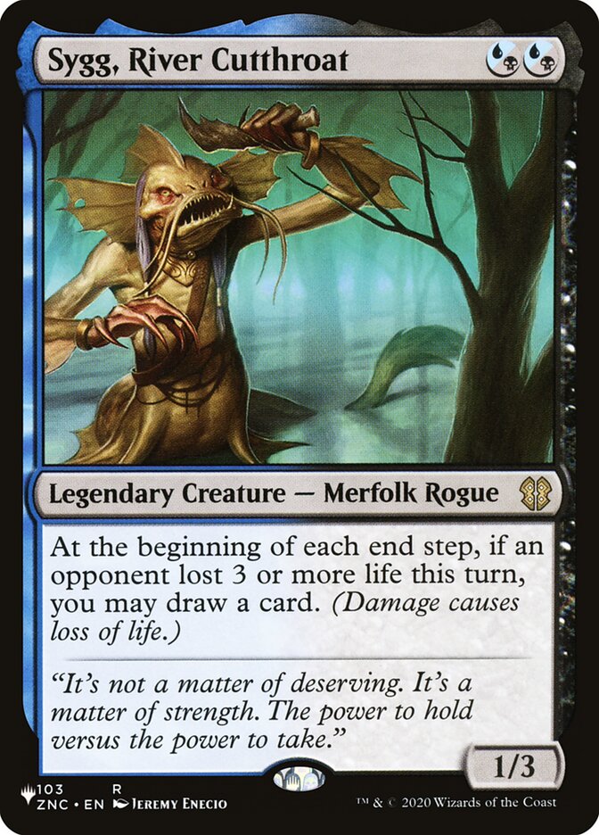 Sygg, River Cutthroat (ZNC-103) - The List (PLST)