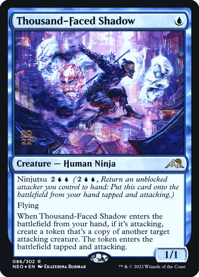 Thousand-Faced Shadow (86s) - Kamigawa: Neon Dynasty Promos (PNEO)
