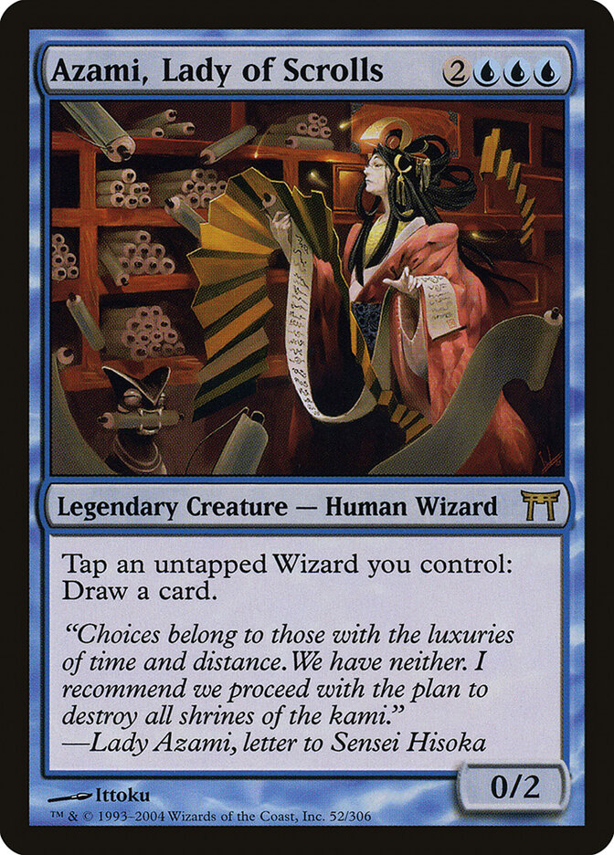 Azami, Lady of Scrolls (52) - Champions of Kamigawa (CHK)