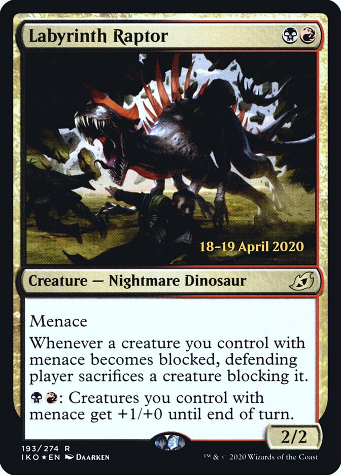 Labyrinth Raptor (193s) - Ikoria: Lair of Behemoths Promos (PIKO)